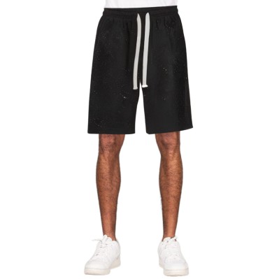 Shiny printed cotton breathable men's shorts