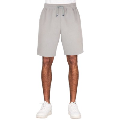 Grey mesh breathable elastic men's shorts
