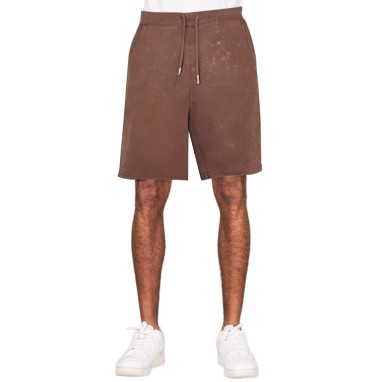 Vintage washed drawstring cotton men's shorts
