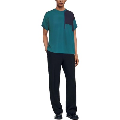 Men's T-shirt with contrasting chest pockets