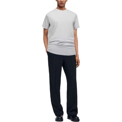 Round neck regular fit short sleeve men's T-shirt