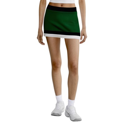 Colorblock elastic waist women's short skirt
