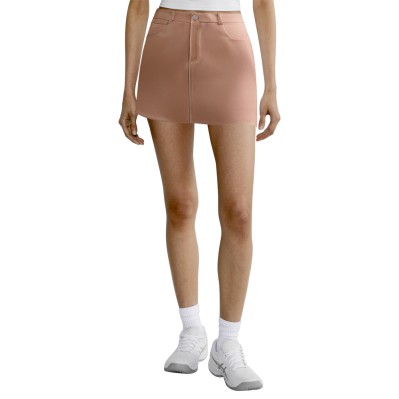 High waist versatile round hem ladies skirt