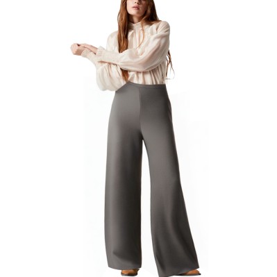 Versatile side zipper mid-rise women's pants